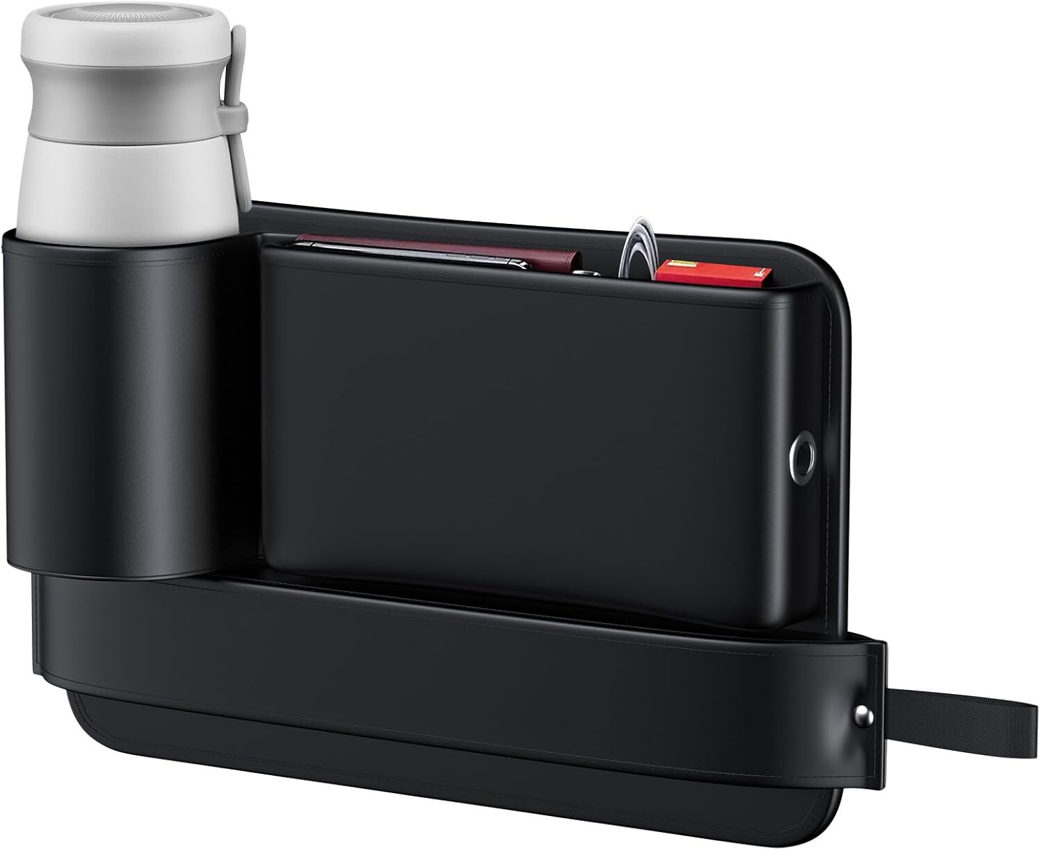 Car Seat Gap Filler Organizer with Cup Holder, 2 in 1 Front Seat Gap Filler