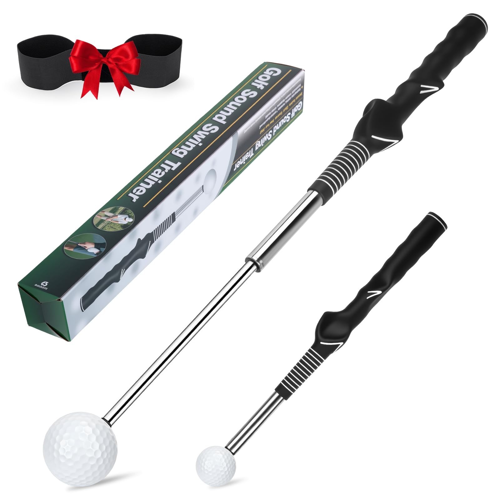 5-in-1 Retractable Golf Swing Trainer – Right/Left-Handed Golf Training Ai