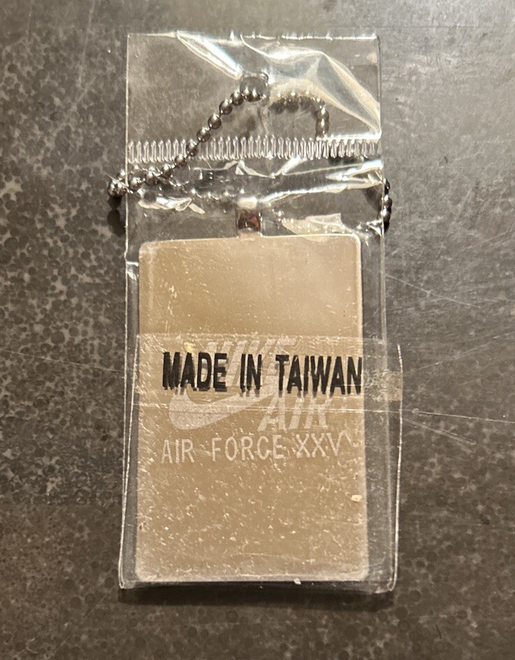 Nike Air Force XXV Authentic Hang Tag Key Chain Vintage