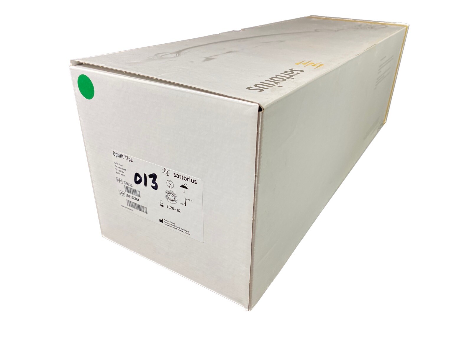 SARTORIUS Polypropylene 10μL Sterile Refill Optifit Pipette Tips 790013(1920/cs)