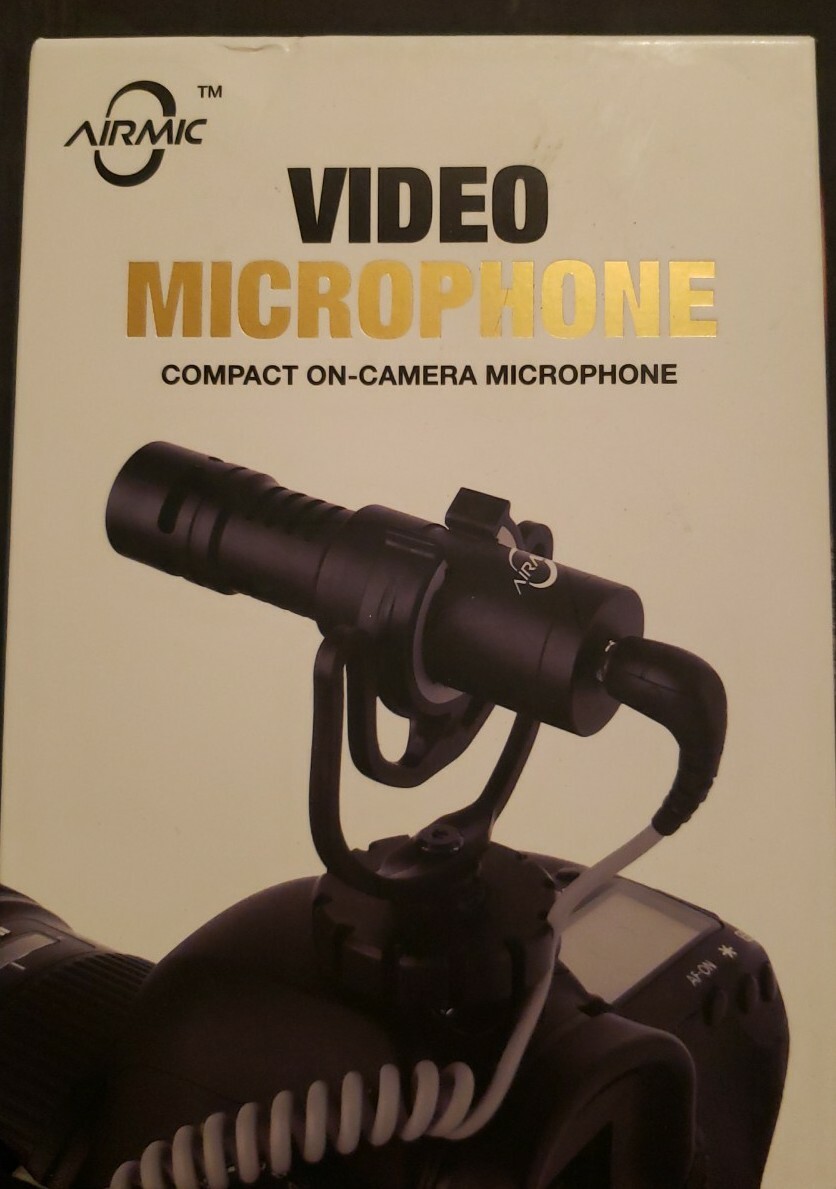AirMic Video Microphone Compact On Camera Mic All Metal Body NEE Sealed Air Mic