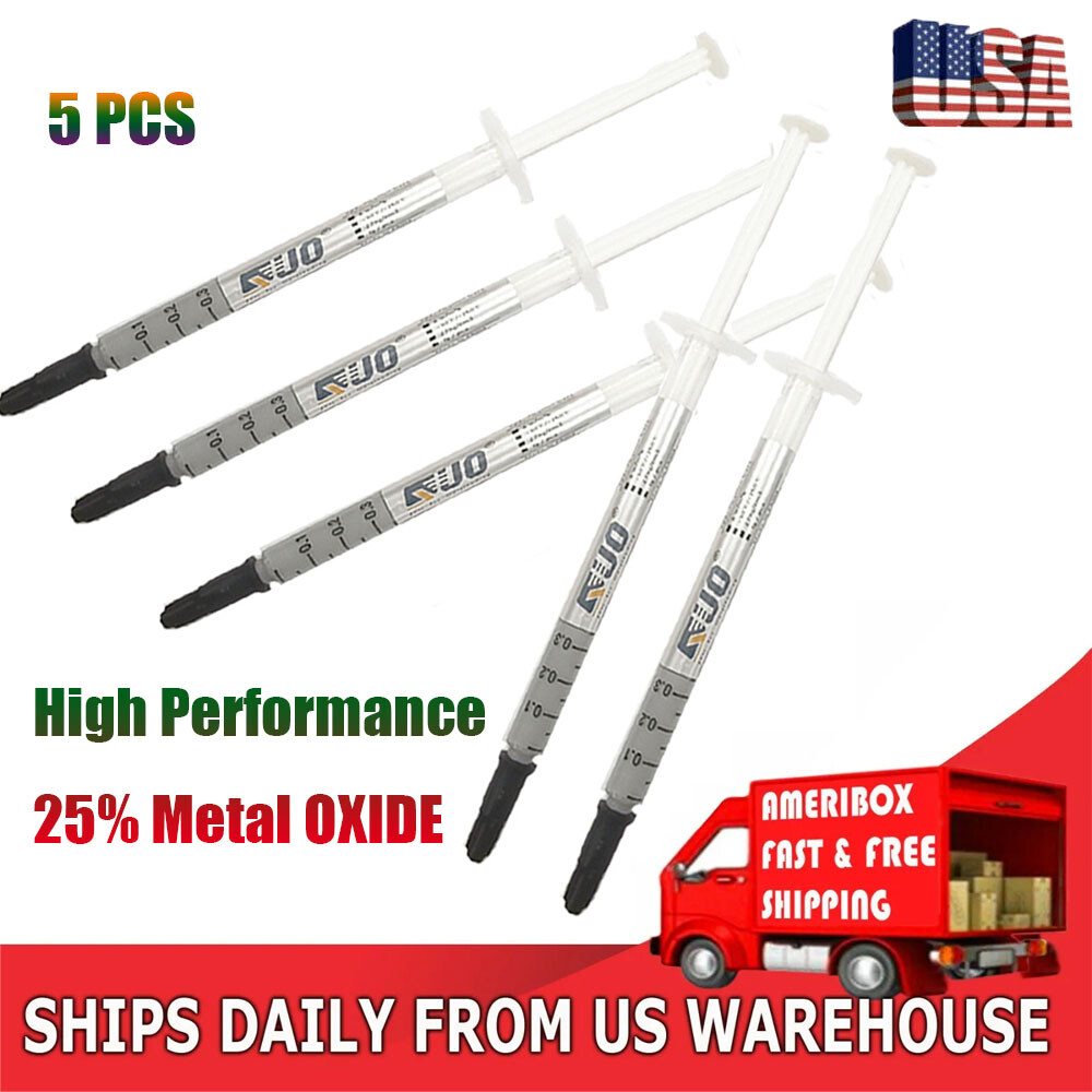 5PCS Tub Silver Thermal Paste High Performance Heatsink Compound CPU GPU LED