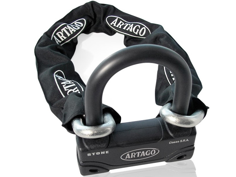 Artago Bike Scooter Motorcycle Security 18ART270 U Lock 14.100 100cm Chain Combo