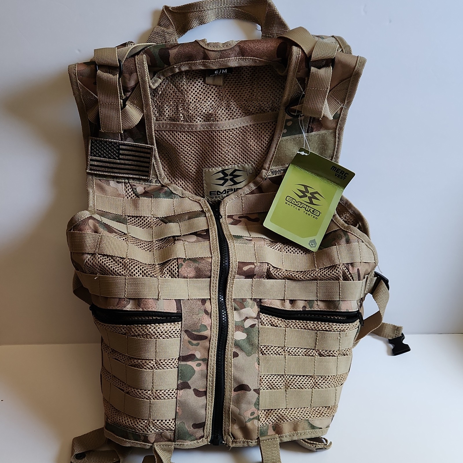 NEW Empire Battle Tested Merc THT Paintball Vest - Terrapat - (Small/Medium)