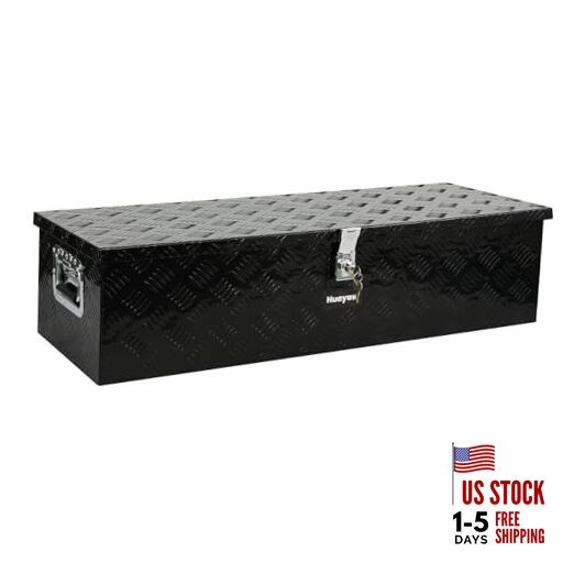 Aluminum Truck Tool Box, Heavy Duty Waterproof Truck Storage 39-Inch Black
