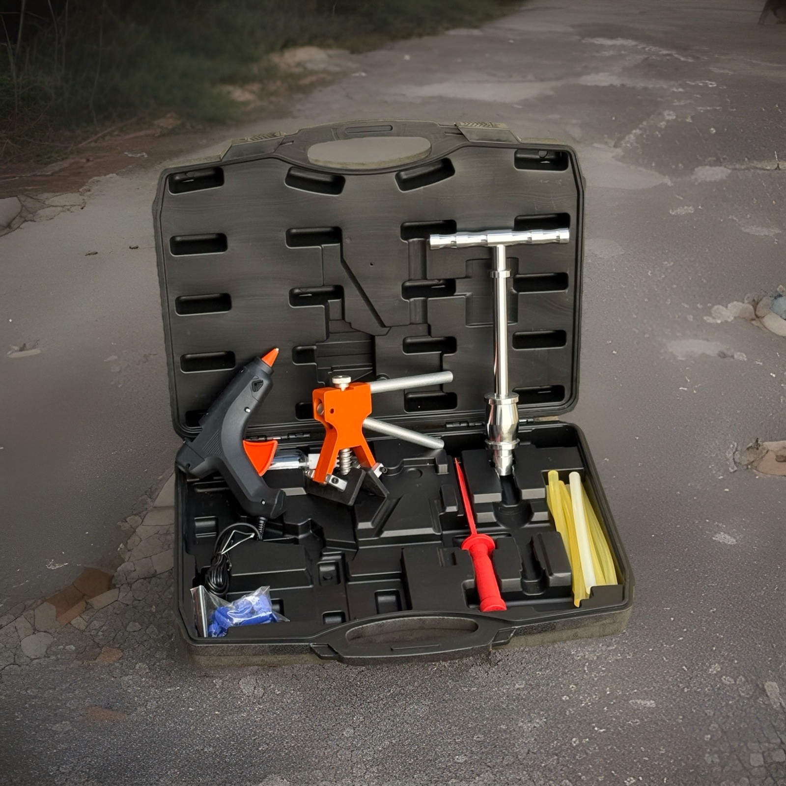 Auto Body Dent Puller Slide Hammer Lifter  Paintless Hail Remover Repair Kit