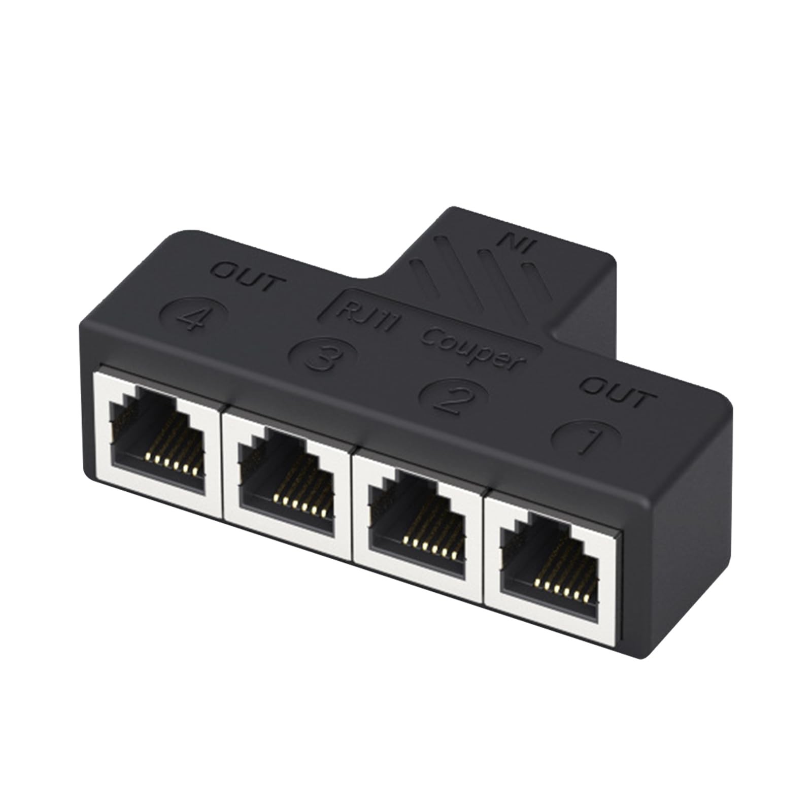 Telephone Splitter Adapter 3 Way/4Way Junction Box Lossless Transmission RJ11...