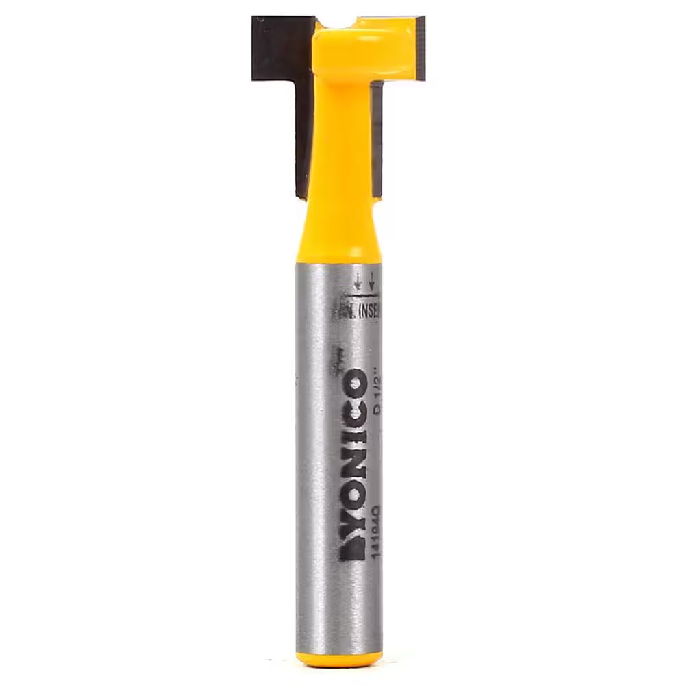 T Slot 1/2 In. Dia. 1/4 In. Shank Carbide Tipped Router Bit