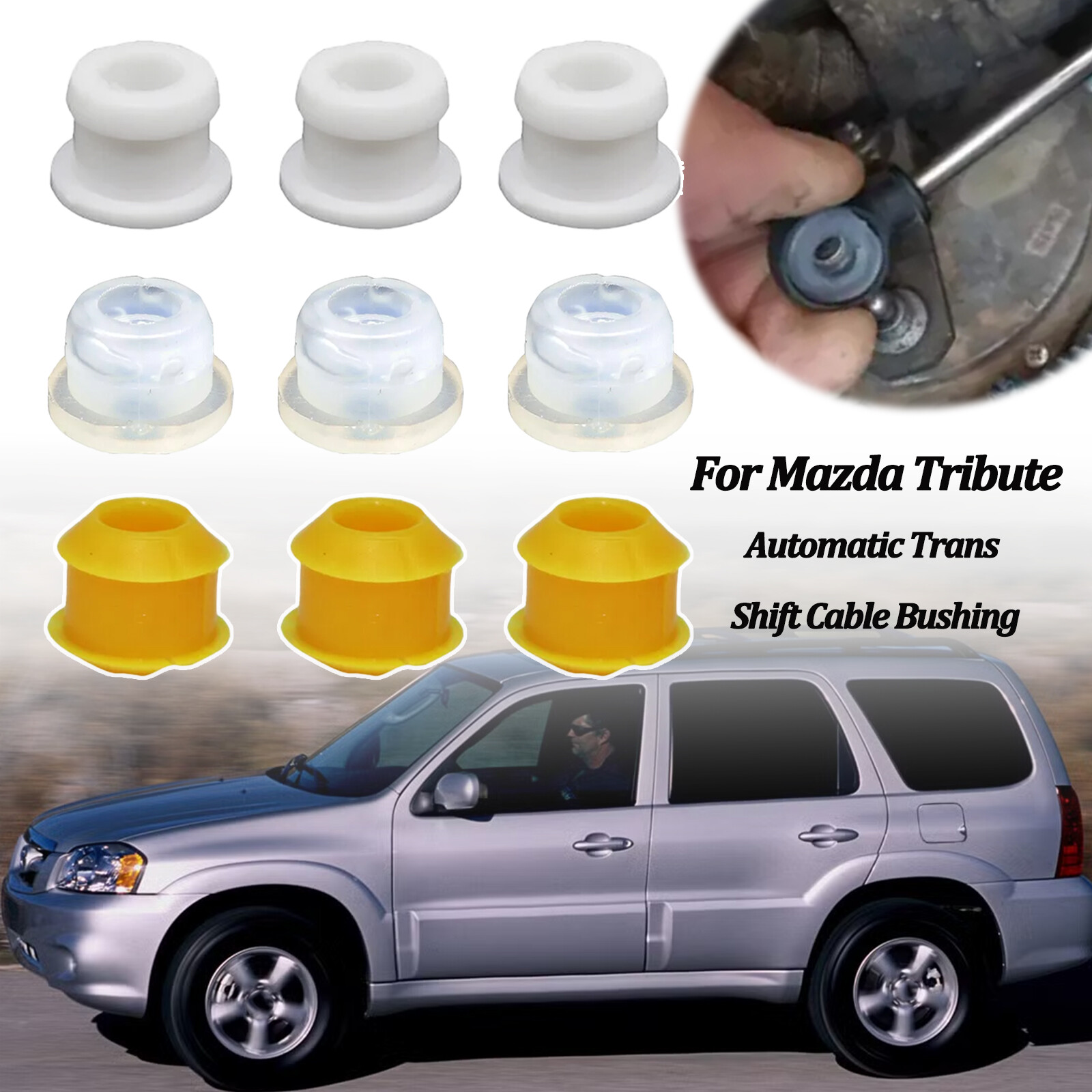 9Pc For Mazda Tribute Automatic Gear Shifter Lever Control Cable Bushing 2001-11