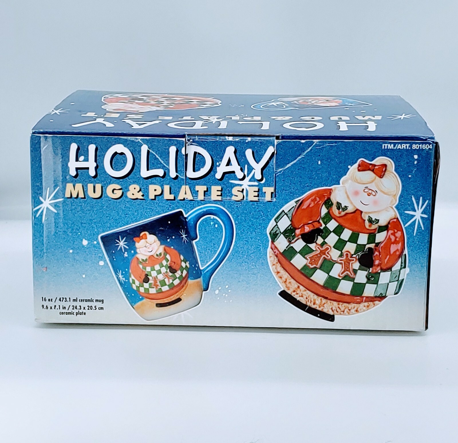 Becca Barton - "Holiday" Mug & Plate Set. New. Open box.