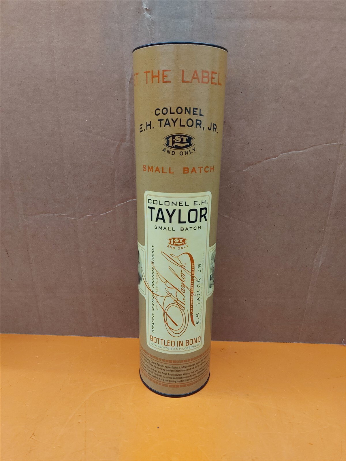 ⭐️⭐️⭐️⭐️⭐️ *Tube Only* Colonel E.H. Taylor Bourbon Whiskey Small Batch No Bottle