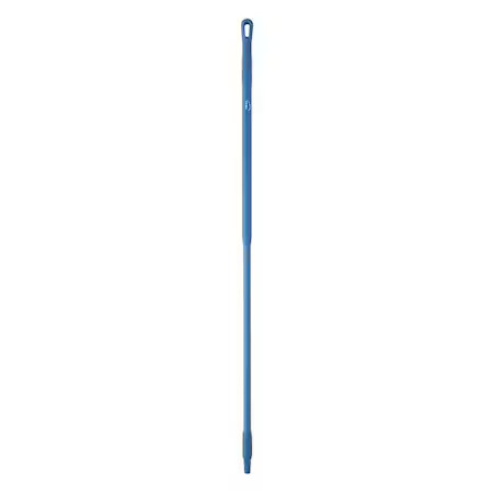 Vikan 29383 59" Color Coded Handle, 1 1/4 In Dia, Blue, Fiberglass