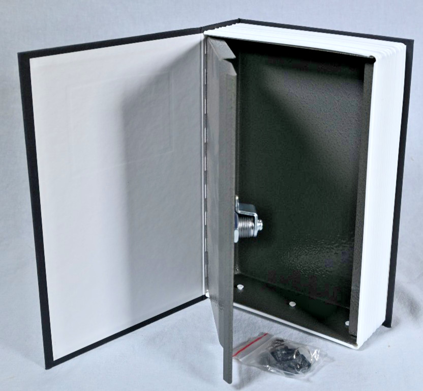 NEW Metal Book Safe w/ Key Lock "The New English Dictionary"
