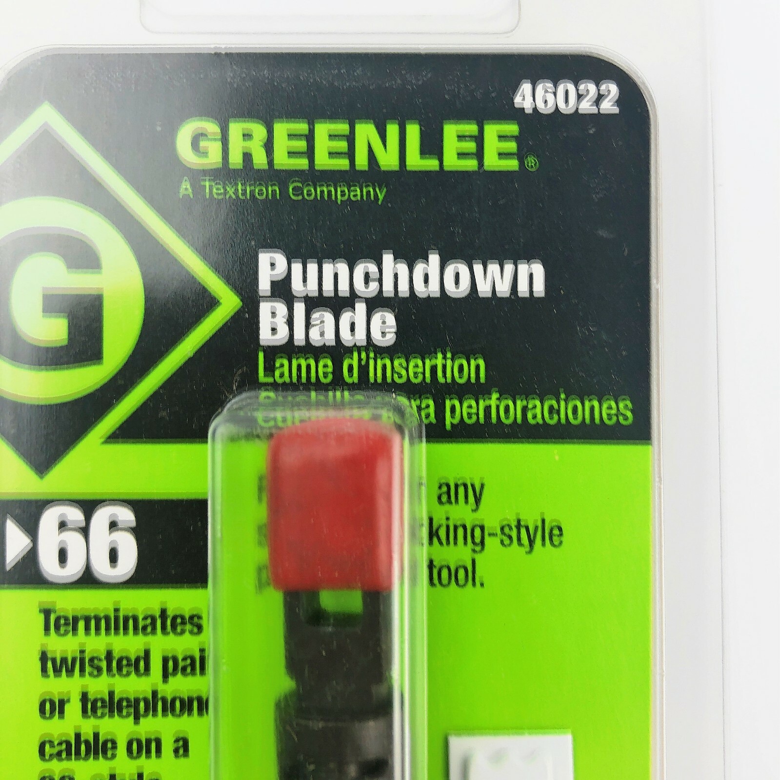 GreenLee 66 Blade 46022 Punch Down Tool Blade New USA