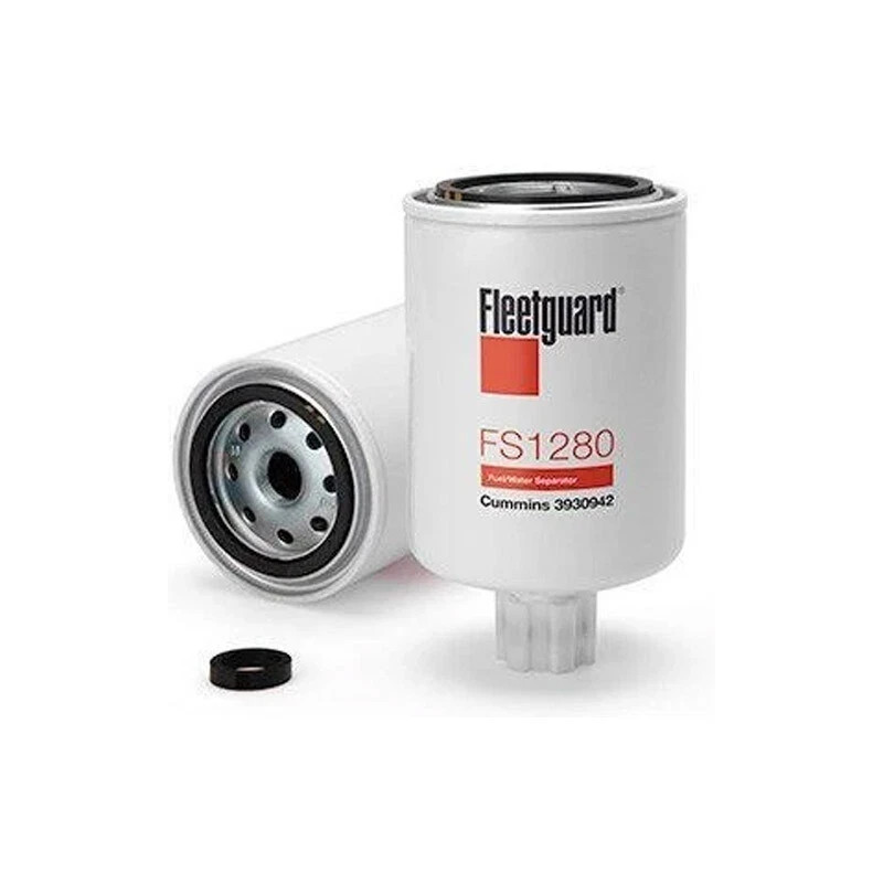 (2) FS1280 Fleetguard Fuel/Water Separator Spin-On (Pack of 2)