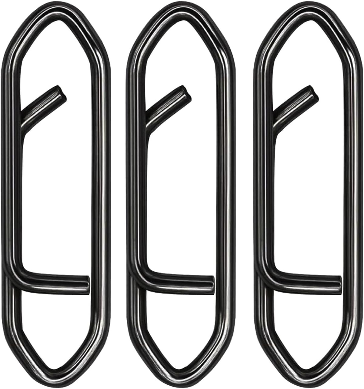 50pcs Fishing Power Speed Clips High Strength #18-25LB-0.7IN Black