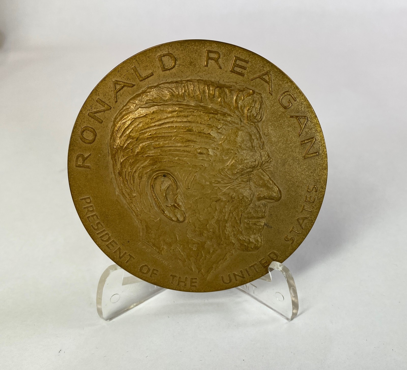 1981 Ronald Reagan Presidential Inaugural 3" Bronze Medal