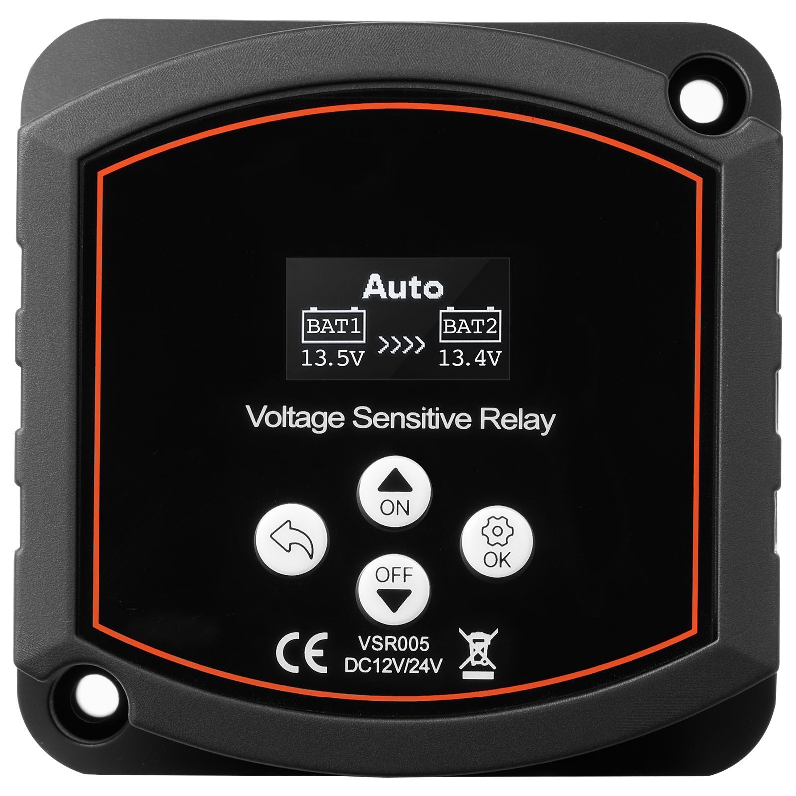 Uimoso Dual Battery Isolator with Manual and Automatic Voltage Relay, 12V 300A