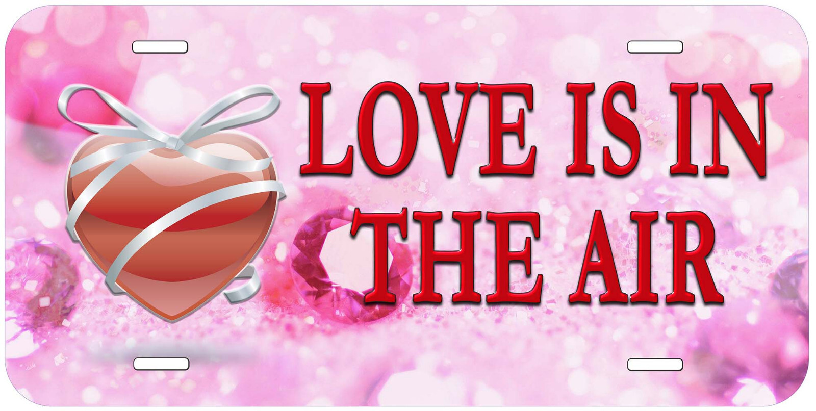 Love Is in the Air Any Name Personalized Novelty Car License Plate