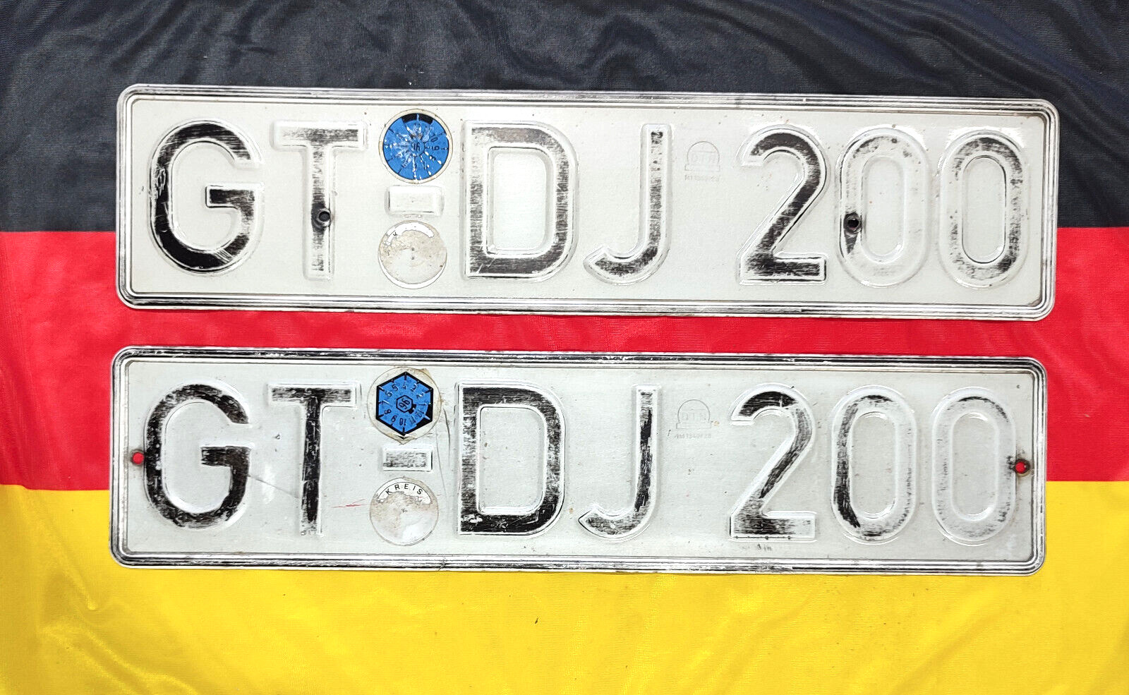 Vintage West Germany German License Plates - Gütersloh in Rheda-Wiedenbrück – No