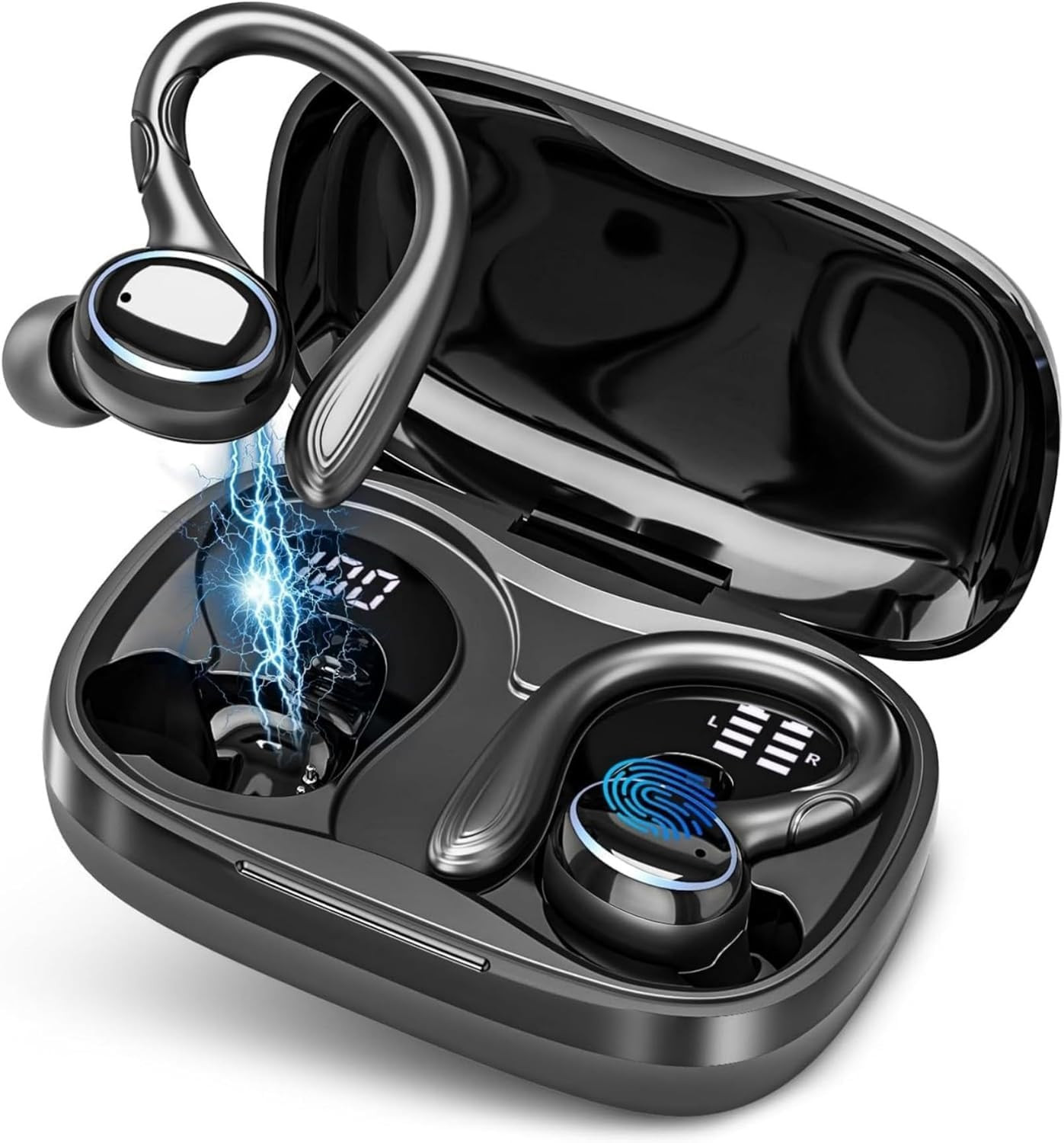 Wireless Earbuds Bluetooth 5.3 Headphones Stereo Ear Buds, ENC Noise Cancelling