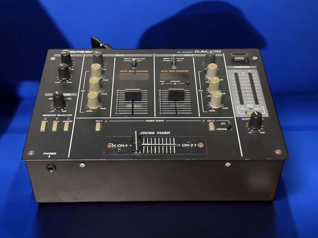 Pioneer DJM-300 DJ Mixer 2 Channel Black Professional Tested Working