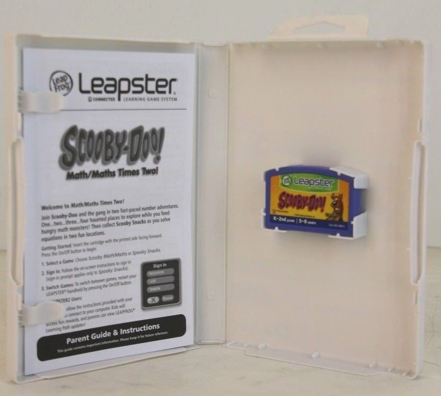 Leap Frog Leapster Learning Games - Scooby Doo, I Spy, Finding Nemo, Madagascar