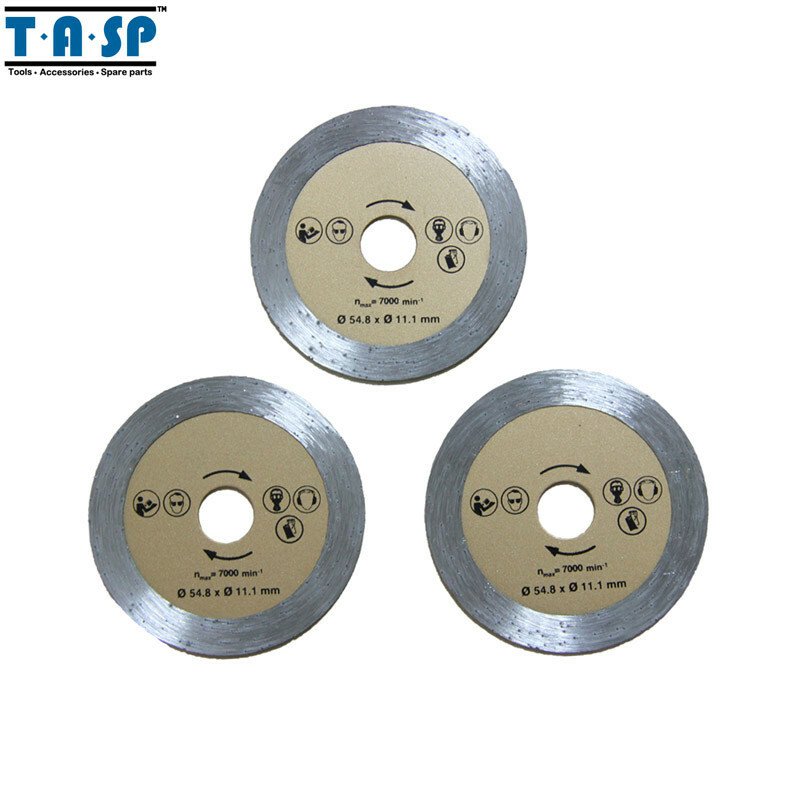 3PC Diamond Mini Diamond cutting disc 54.8x11.1mm for Masonry Tiling