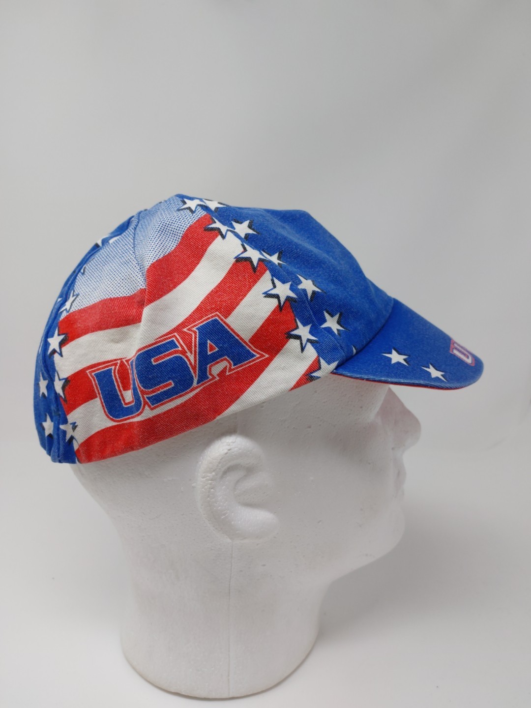 Vtg Pace Sportswear Team USA Star Stripe Cycling Hat Cap Casquette
