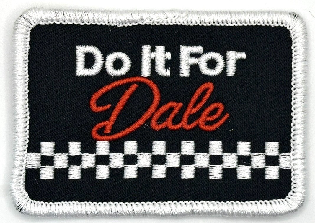 Do It For Dale Earnhardt NASCAR Racing Cap Hat Patch Vintage Retro Style