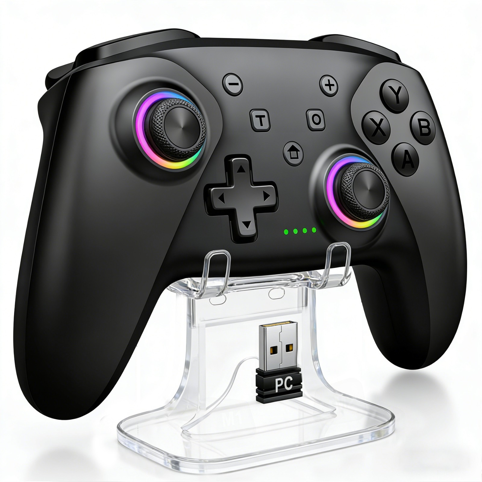 Wireless Bluetooth Controller PC Controller with Holder Hall Effect Joystic