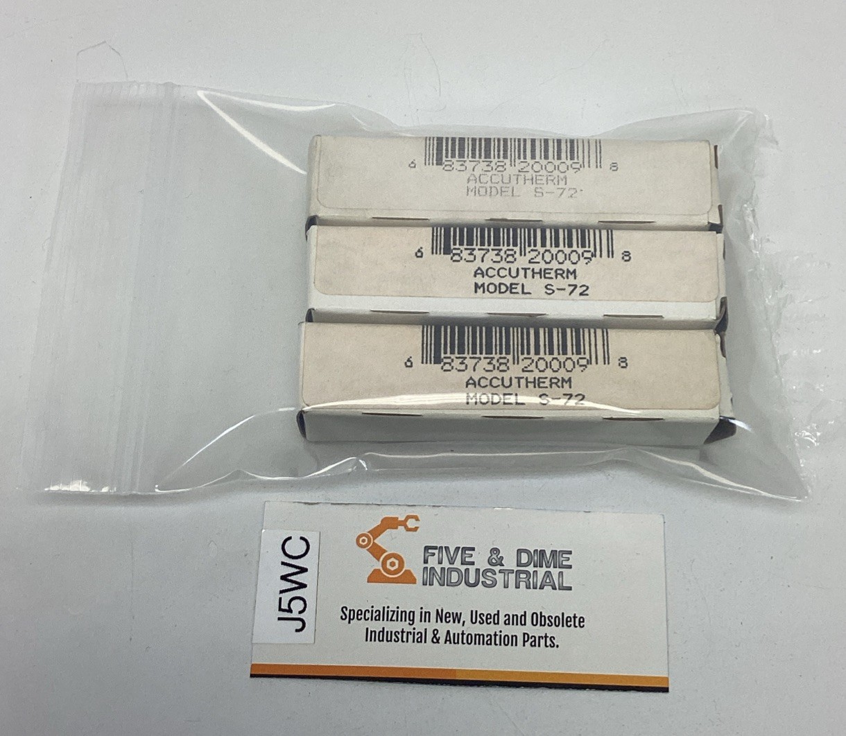 Accutherm S-72 Single Stage Temperature Sensor 72°F (Lot of 3)