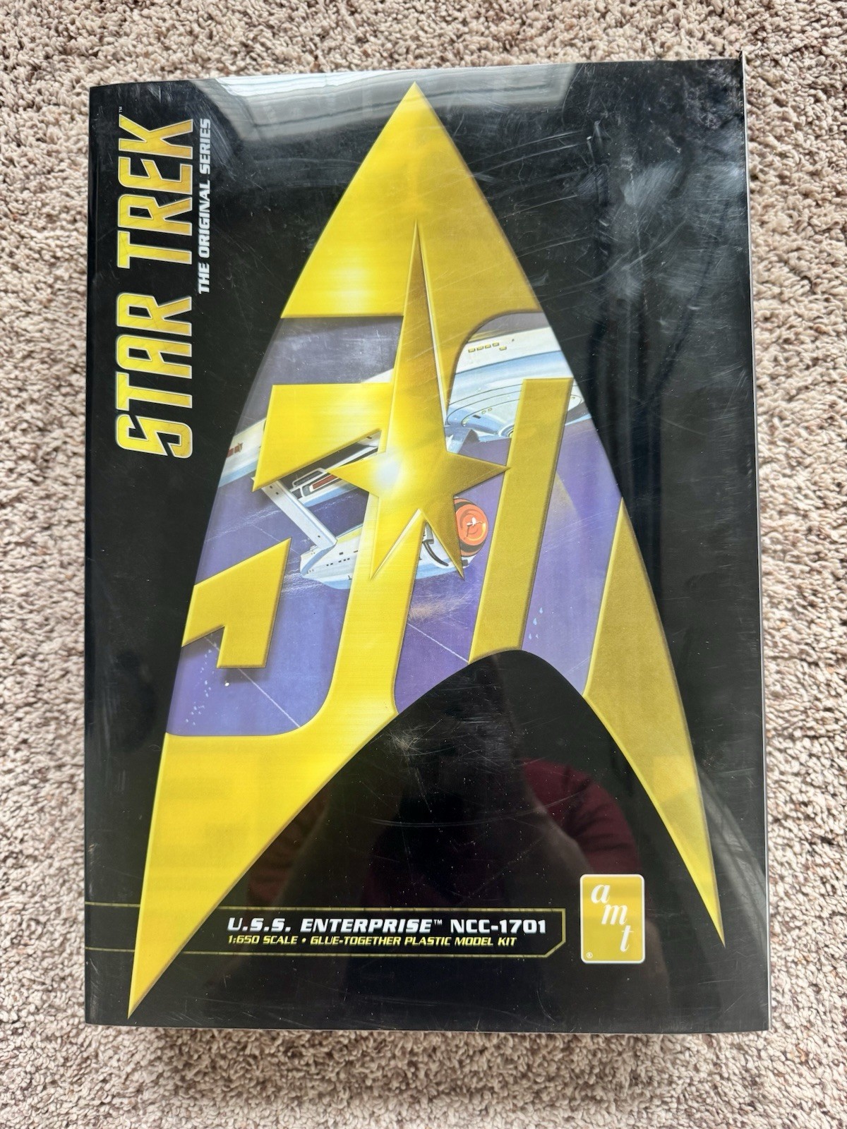 AMT Star Trek U.S.S. Enterprise NCC-1701 TOS 1:650 AMT947/12 New w/ Lighting Kit