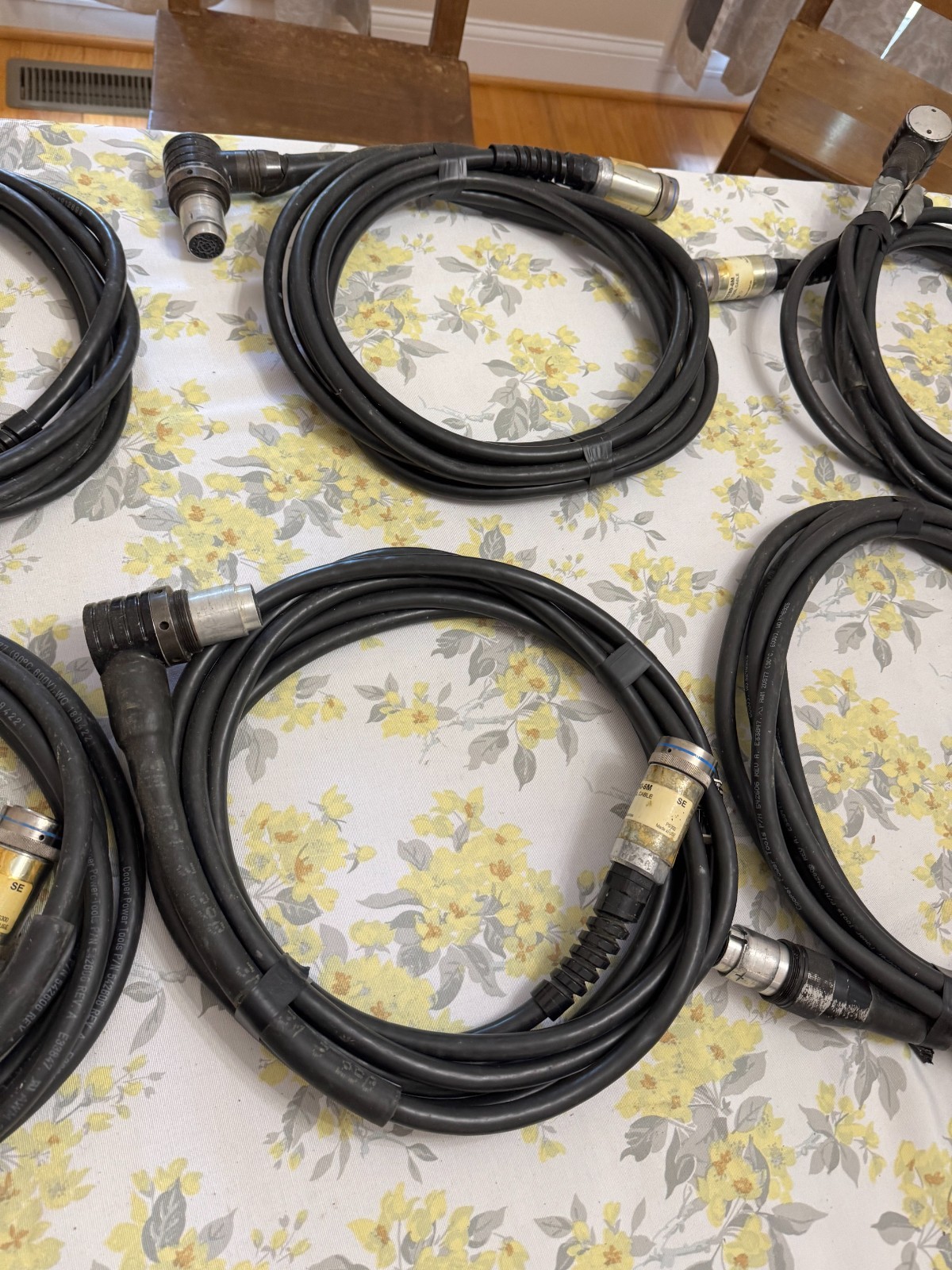 HUGE LOT CLECO COOPER ANGLE SWIVEL TOOL CABLE INDUSTRIAL UNTESTED