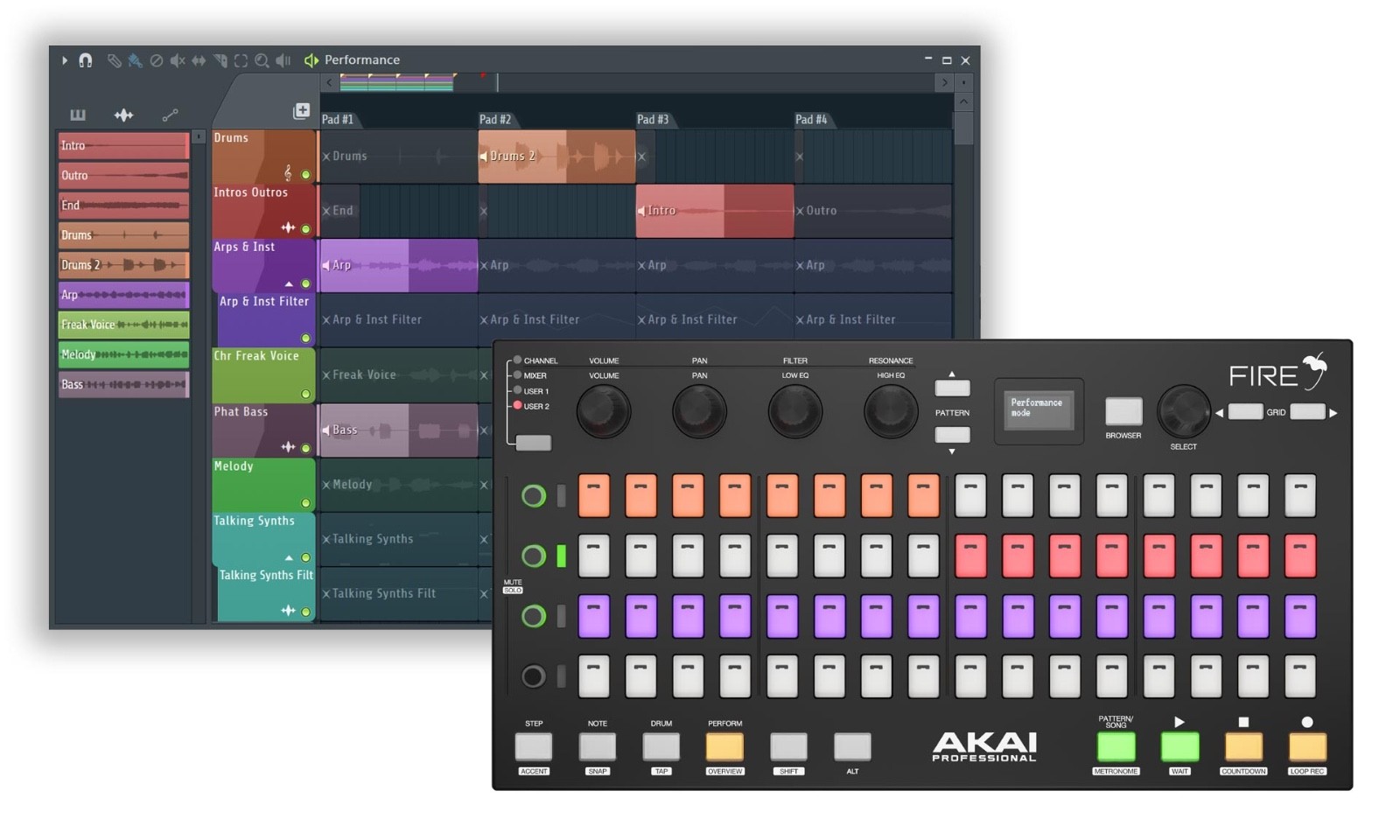 Akai Fire DAW Controller for FL Studio New!