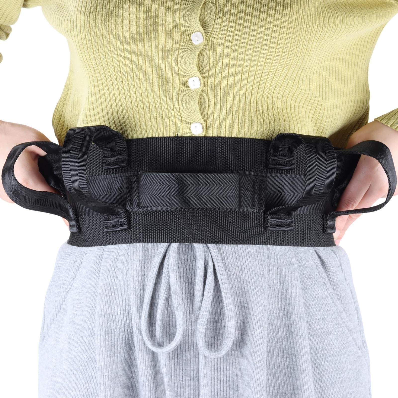 Gait Belt, Transfer Belt(300lbs) with 7 Handles for Medical Nursing Safety...