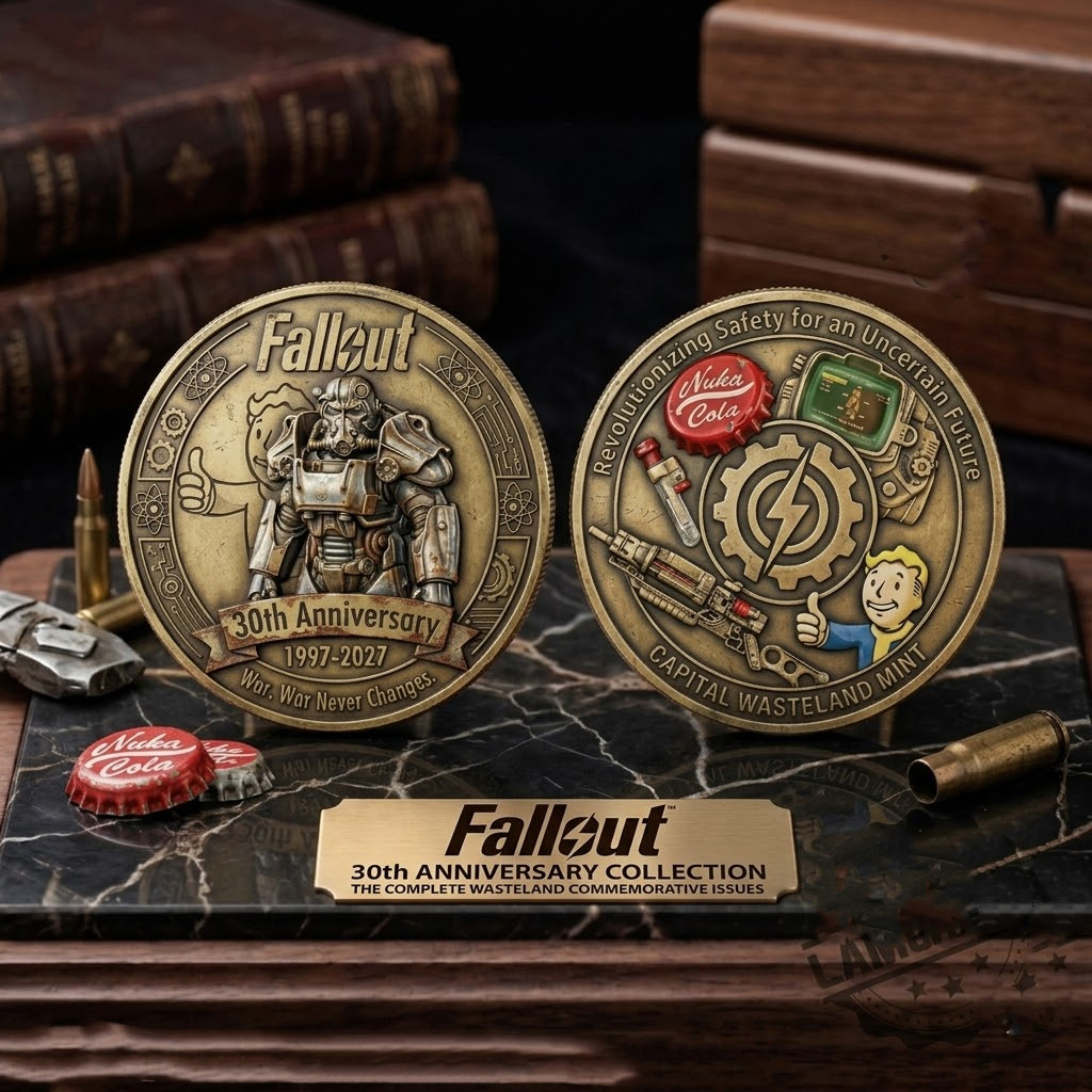 Fallout 30th Anniversary Vault Dweller Challenge Commemorative Coin CB0367