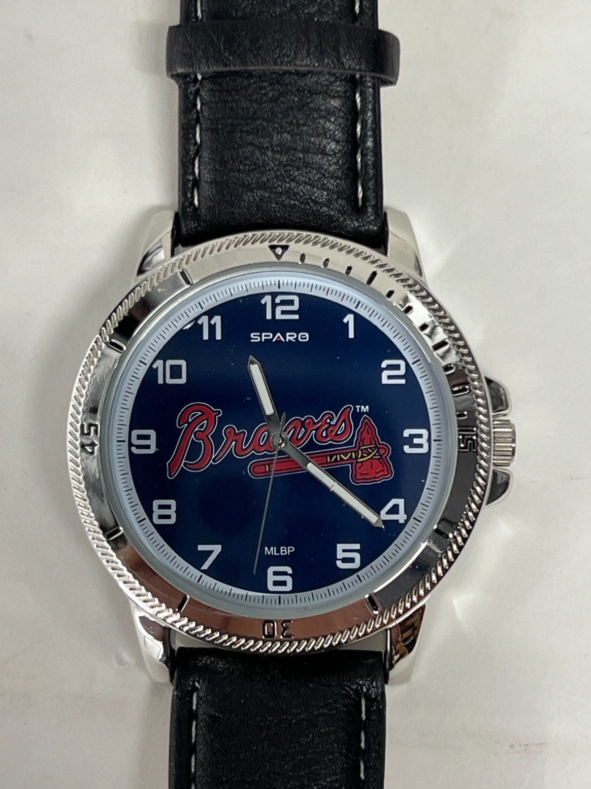 Atlanta Braves Watch Classic Sports Men's Black Silicone OR Leather MLB Merch