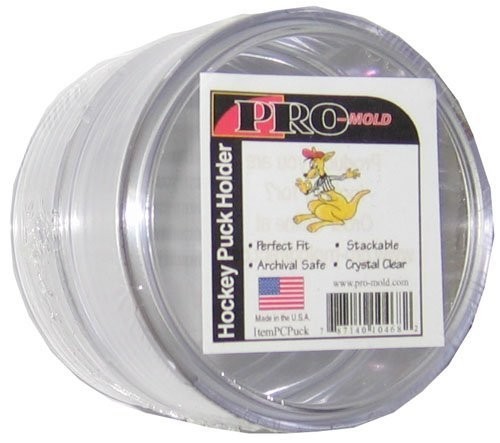 (10) Pro-Mold Round NHL Hockey Puck Holder Case w/ UV Protection Made In USA