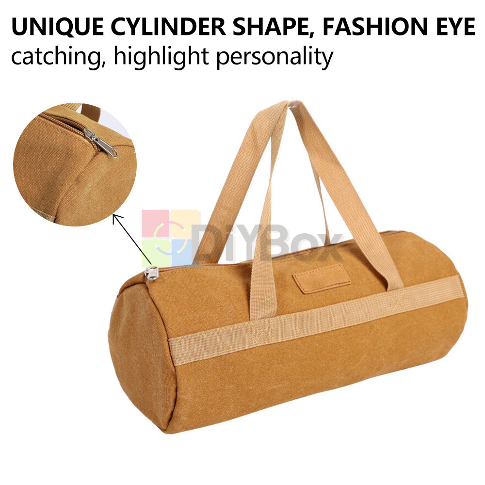 Portable Washed Canvas Pouch Tool Storage Bag Organizer Instrument Carrier Bag