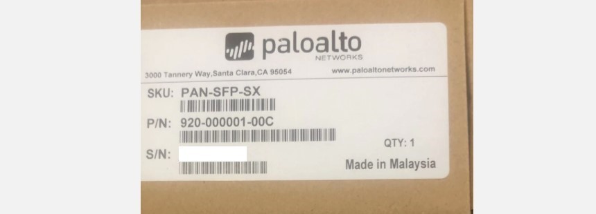 Brand New PALO ALTO PAN-SFP-SX 1Gb Fiber Transceiver - Sealed