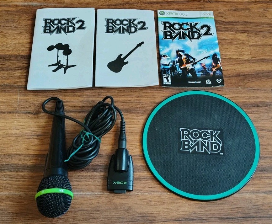 Lot Of Xbox Rock Band Parts & Manuals