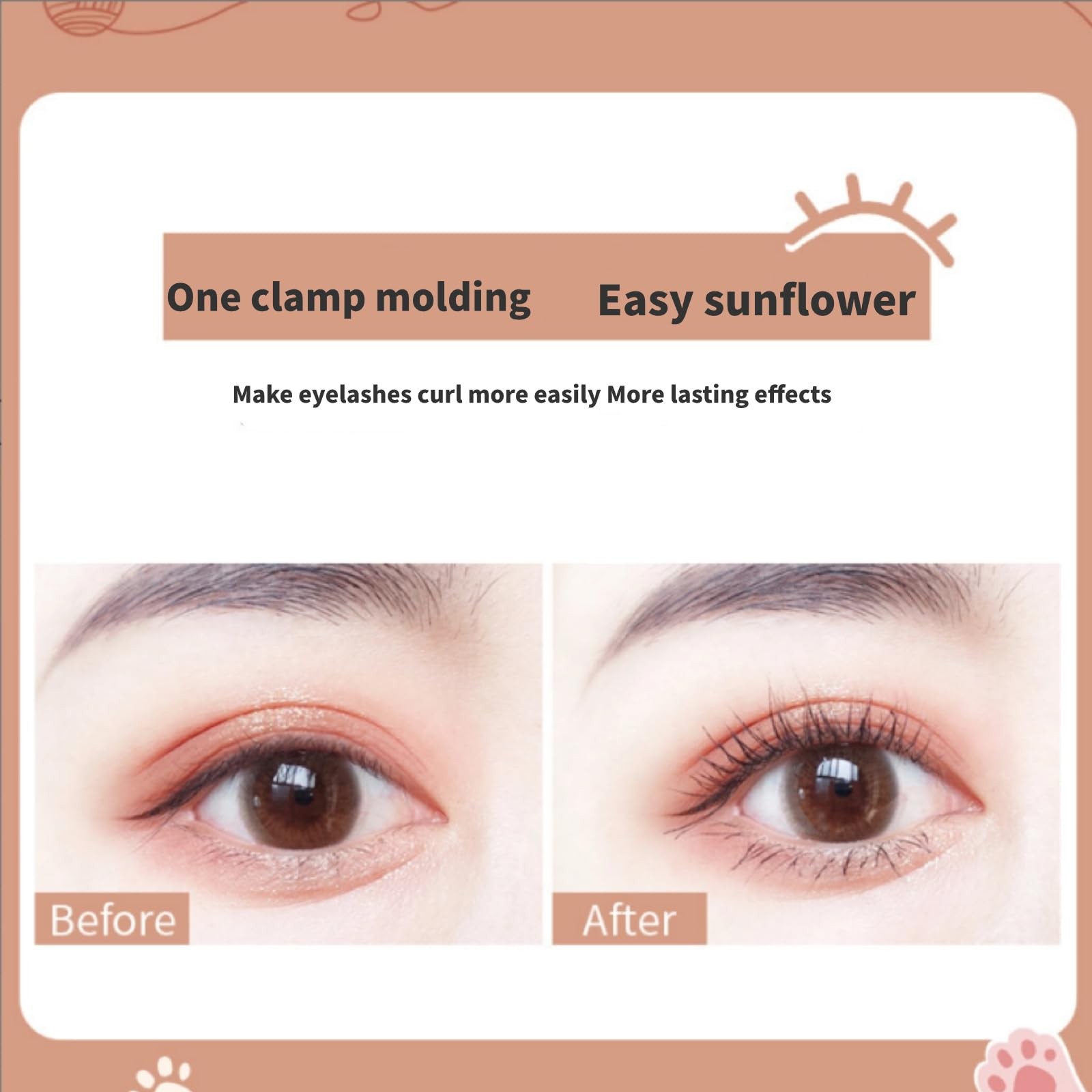 2 Pieces Cat Eyelash Curler, Eyelash Curler, Professional Makeup Tool, Create...