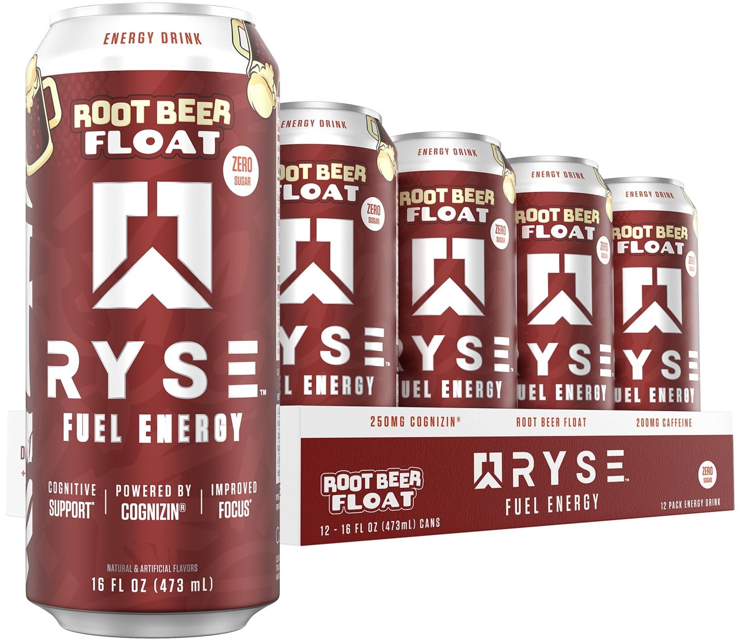Ryse Fuel Energy RTD Drink Zero Sugar Performance - Root Beer Float