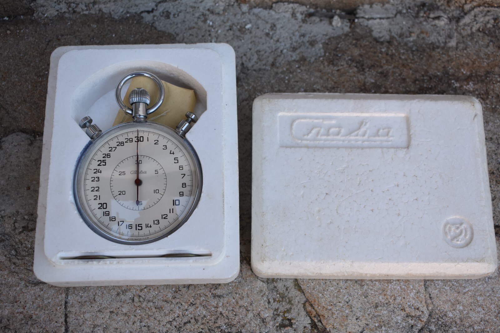 Stopwatch Glory mechanical three buttons soviet russian stopwatch Slava VTG