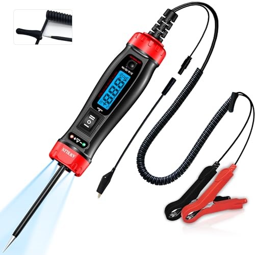 Upgrade Power Circuit Probe Tester, LCD Digital Automotive Test Light with