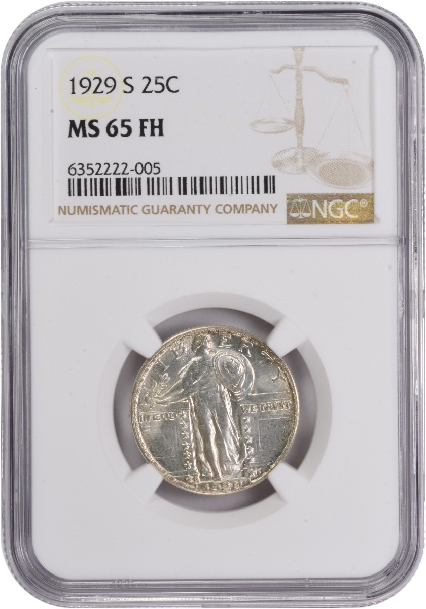1929-S Standing Liberty Silver Quarter MS65FH NGC
