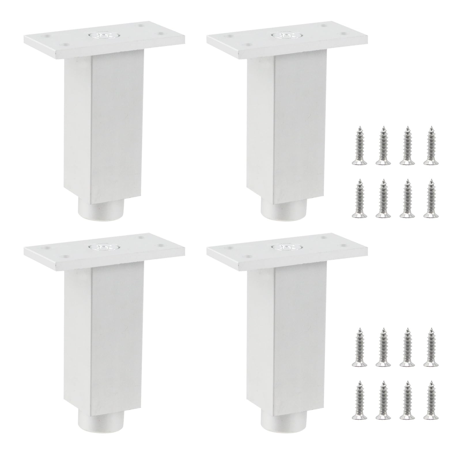 3 Inch Heavy Duty Furniture Legs Set of 4, Industrial Steel Supports Legs for