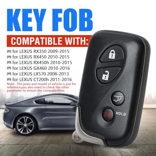 Keymall Smart Key Fob Transmitter Keyless Entry Remote Replacement for Lexus