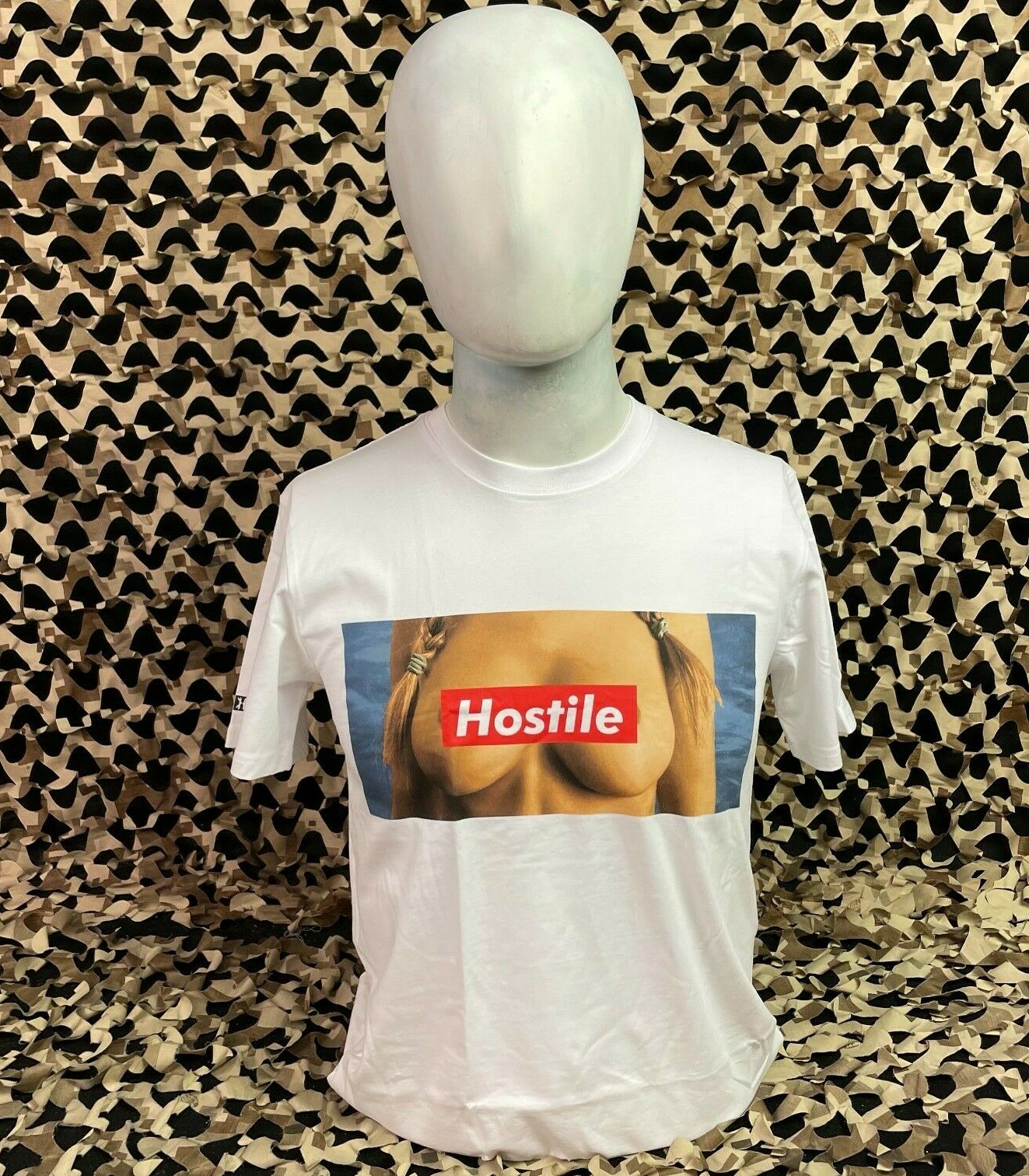 NEW HK Army Hostile Juggs Paintball T-Shirt - White - Medium